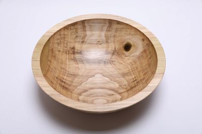 Alternate image for #2370 Tulip Poplar Wooden Fruit and Salad Bowl 11 1/4 x 3 5/8