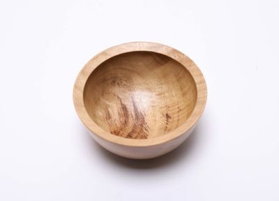 Alternate image for #2452 Small Camphor Wooden Bowl 4 1/2 x 2 1/4