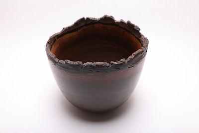 Alternate image for #1025 Black Walnut Natural Edge Wooden Bowl 13 X 11 1/2  Natural Edge Walnut Bowl  Walnut Bowl