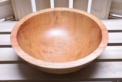 Alternate image for #2301 Sugar Maple Wooden Bowl 9 1/4 x 3