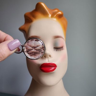 Alternate image for Kaleidoscope Pendant Necklace for Women, Faceted Prism Glass Crystal Jewelry