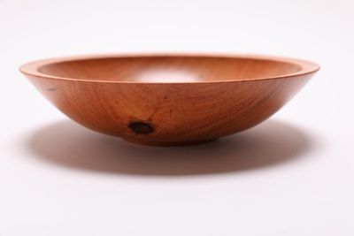 Alternate image for #2445 Handmade Wild Black Cherry Wooden Bowl 7 1/2 x 2