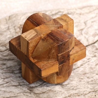 Primary image for Handcrafted Teak Wood Puzzle Crafted in Java Mental Exercise