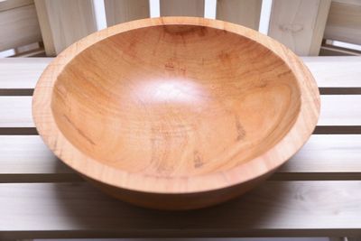 Alternate image for #2301 Sugar Maple Wooden Bowl 9 1/4 x 3