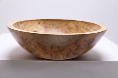 Alternate image for #2370 Tulip Poplar Wooden Fruit and Salad Bowl 11 1/4 x 3 5/8