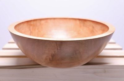 Alternate image for #2316 Sugar Maple Wooden Fruit and Salad Bowl   11 7/8 x 4 1/4