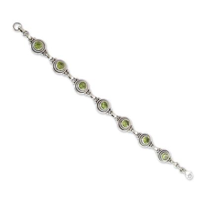 Alternate image for Peridot Bracelet Womens Sterling Silver Bracelet Green Mystique