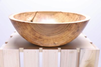 Alternate image for #2249 Tulip Poplar Wooden Salad Bowl  11 x 4