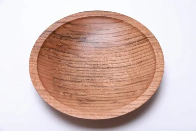 Alternate image for #2617 Spalted Quartersawn Red Oak Wooden Bowl  9 3/4 x 1 7/8