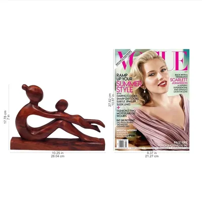 Alternate image for Hand-Carved Suar Wood Mother and Child Sculpture from Bali Playful Mother