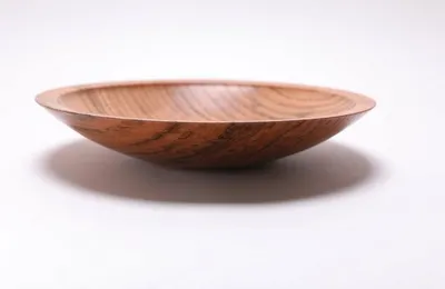 Alternate image for #2617 Spalted Quartersawn Red Oak Wooden Bowl  9 3/4 x 1 7/8
