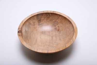 Alternate image for #1708 Spalted Ambrosia Maple Wooden Bowl 10 1/2 X 3 1/2