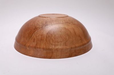 Alternate image for #2416 Tiger Sugar Maple Wooden Fruit and Salad Bowl 12 3/8 x 4 3/8