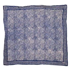 Image for Large 39 Hand Dyed Batik Bandana - Soft Lightweight Cotton, Blue Stone