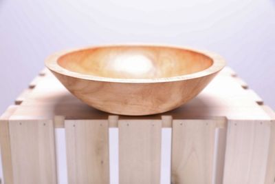 Alternate image for #2290 Sugar Maple Wooden Bowl 8 1/2 X 2 1/2