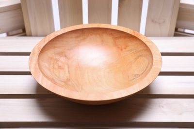 Alternate image for #2290 Sugar Maple Wooden Bowl 8 1/2 X 2 1/2