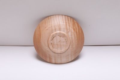 Alternate image for #2358 Flame Maple Wooden Jewelry Dish 5 x 7/8