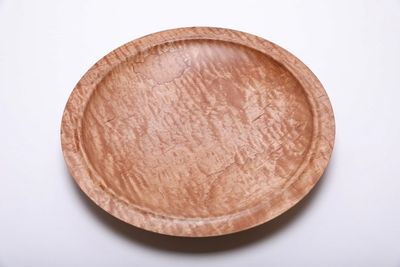 Alternate image for #2115 Quilted Maple Wooden Platter 13 1/4 x 1 3/4  Flame Maple Platter Maple Platter