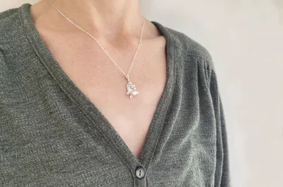 Alternate image for Silver Opossum Necklace