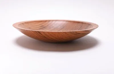 Alternate image for #2617 Spalted Quartersawn Red Oak Wooden Bowl  9 3/4 x 1 7/8