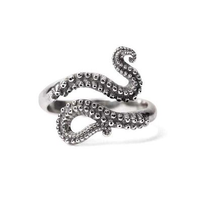 Alternate image for Adjustable Octopus Tentacle Ring