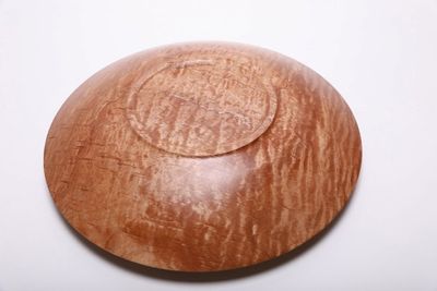 Alternate image for #2115 Quilted Maple Wooden Platter 13 1/4 x 1 3/4  Flame Maple Platter Maple Platter