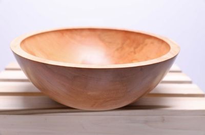 Alternate image for #2316 Sugar Maple Wooden Fruit and Salad Bowl   11 7/8 x 4 1/4