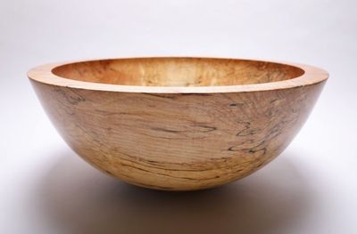 Alternate image for #1796-4 Spalted Maple Wooden Bowl 19 5/8 X 8 1/4