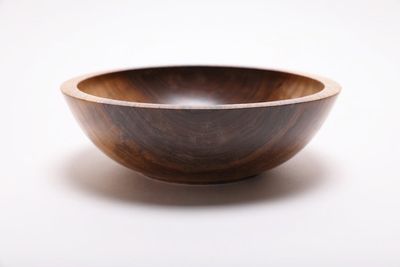 Alternate image for #1672 Black Walnut Wooden Bowl 9 X 2 3/4