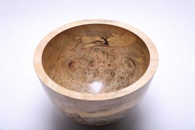 Alternate image for #1789 Wormy Magnolia Burl Wooden Bowl   12 1/2 X 9 1/4