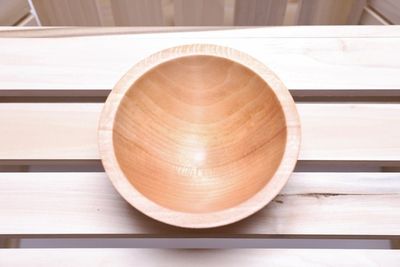 Alternate image for #2260 Small American Beech Wooden Bowl 5 1/2 x 3