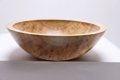 Alternate image for #2370 Tulip Poplar Wooden Fruit and Salad Bowl 11 1/4 x 3 5/8