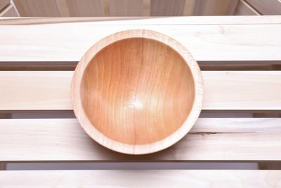 Alternate image for #2260 Small American Beech Wooden Bowl 5 1/2 x 3