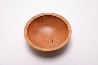 Alternate image for #2466 Small Wild Black Cherry Wooden Bowl 6 1/2 x 2 1/2