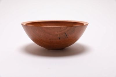 Alternate image for #2466 Small Wild Black Cherry Wooden Bowl 6 1/2 x 2 1/2
