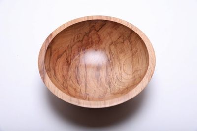 Alternate image for #2042 Mineral Stained Hickory Wooden Bowl 9 1/8 X 3 1/4