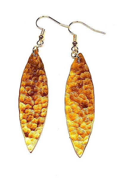 Alternate image for Copper willow earrings, small