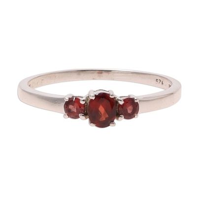 Alternate image for Garnet Ring India Birthstone Jewelry Passions Glow
