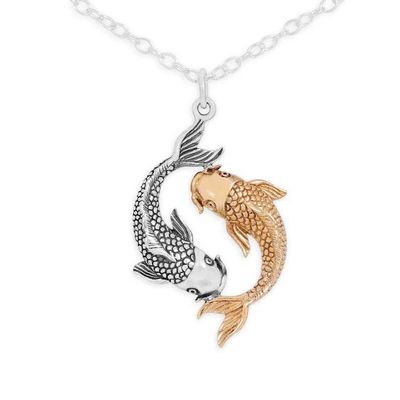 Primary image for Double Koi Fish Necklace