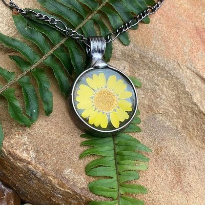 Alternate image for Sunflower Pendant Necklace for Women