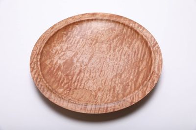 Alternate image for #2115 Quilted Maple Wooden Platter 13 1/4 x 1 3/4  Flame Maple Platter Maple Platter