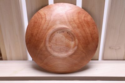 Alternate image for #2288 River Birch Wood Dish 6 1/8 x 1