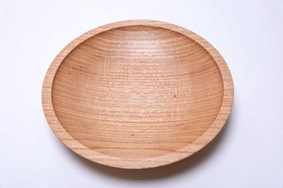 Alternate image for #2454 Red Oak Shallow Wooden Bowl 11 3/4 x 2 1/8
