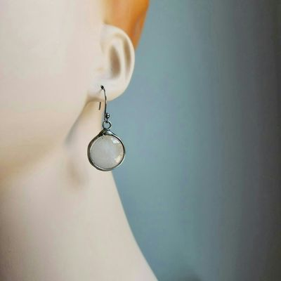 Alternate image for Glow-in-the-Dark Glass Earrings, Handmade Dangles