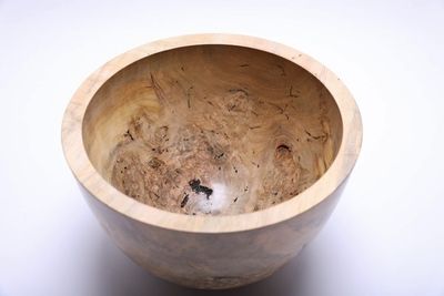 Alternate image for #1789 Wormy Magnolia Burl Wooden Bowl   12 1/2 X 9 1/4