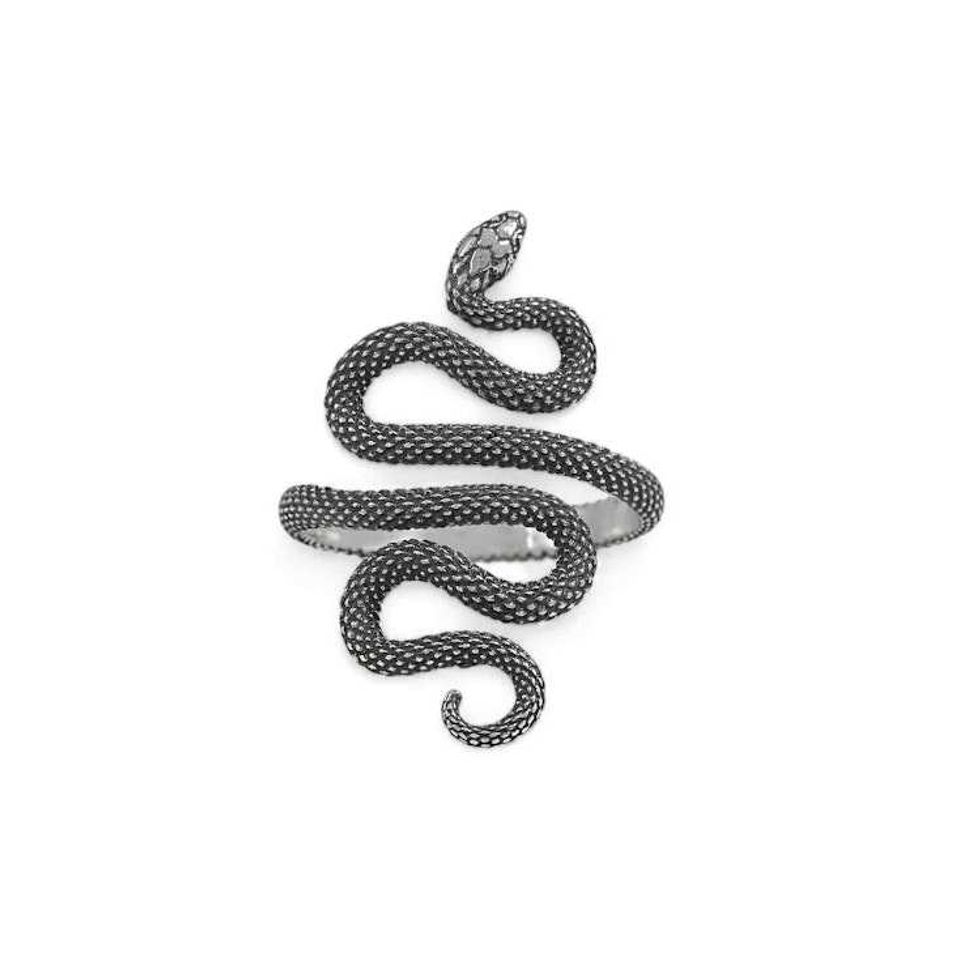Textured Adjustable Snake Ring