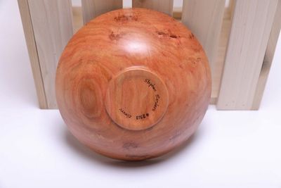 Alternate image for #2313 Wild Black Cherry Wooden Bowl 8 x 2 3/8