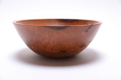 Alternate image for #2477 Sweet Gum Wooden Bowl 9 7/8 x 3 7/8