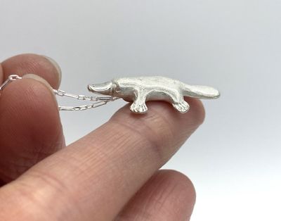 Alternate image for Silver Platypus Necklace