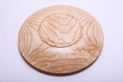 Alternate image for #2113 Ash Wooden Platter 12 3/4 x 1 1/4 ash platter wood platter